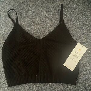 Extra small and small black camisole row crop from spiritualgangster.com